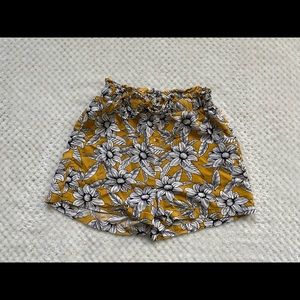 Floral Flowy Shorts with Drawstring Detail